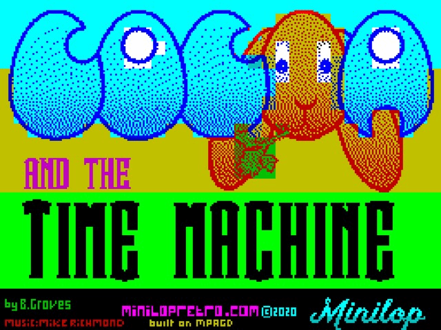 The Time Machine title screen for ZX Spectrum
